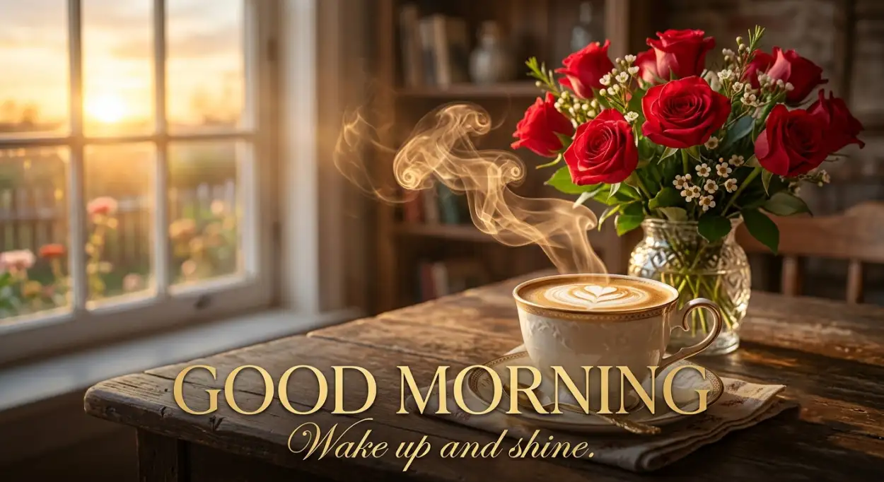 Free Download Latte Good Morning Wishes - High Quality Good Morning Coffee Image