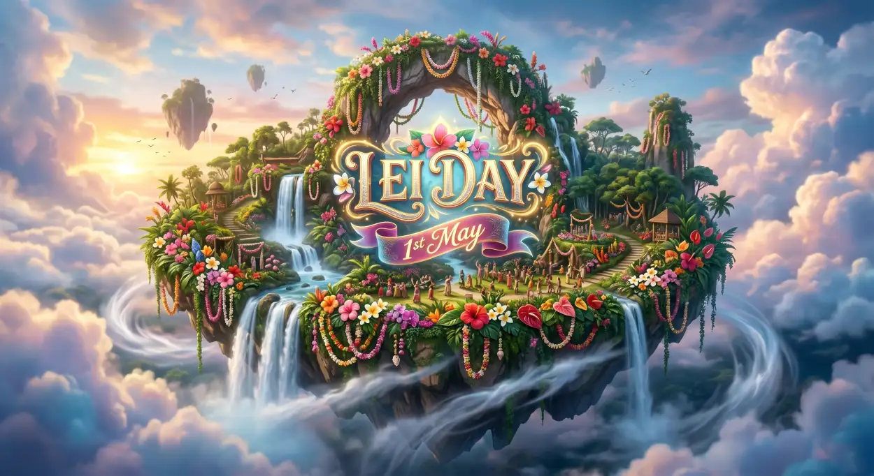 Free Download Lei Day 2026 Aesthetic Wallpaper - High Quality Lei Day 2026 Image