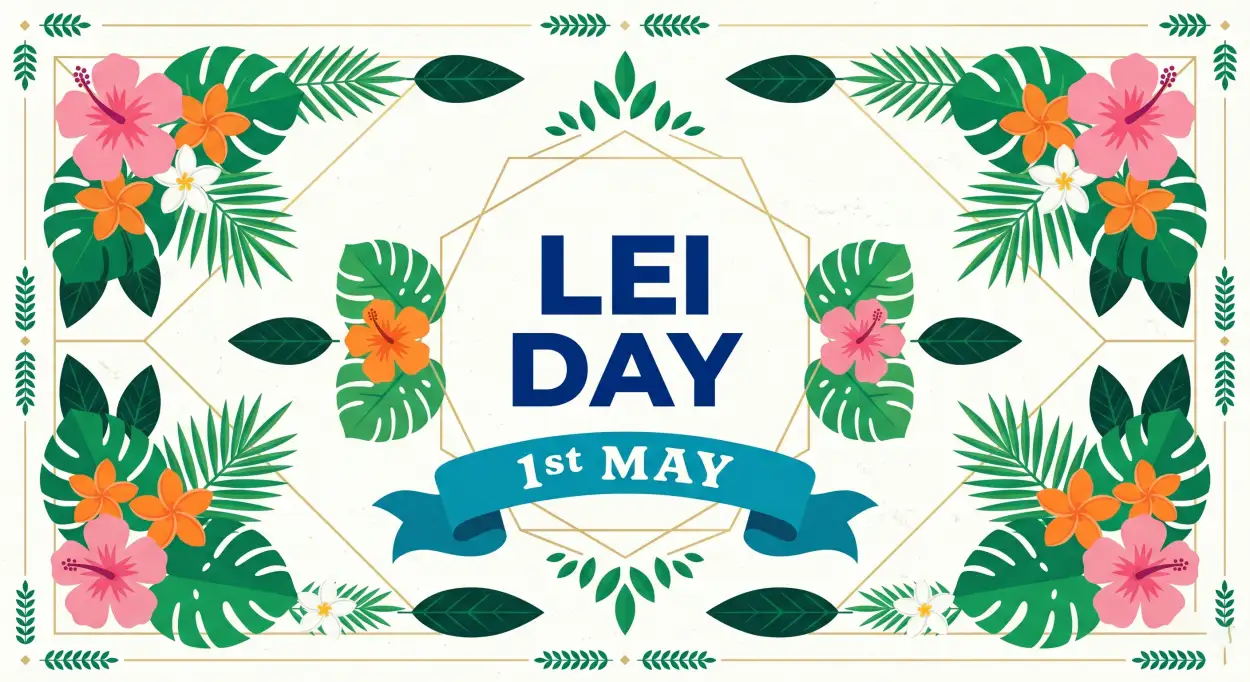 Free Download Lei Day 2026 Celebration Poster Template - High Quality Lei Day 2026 Image