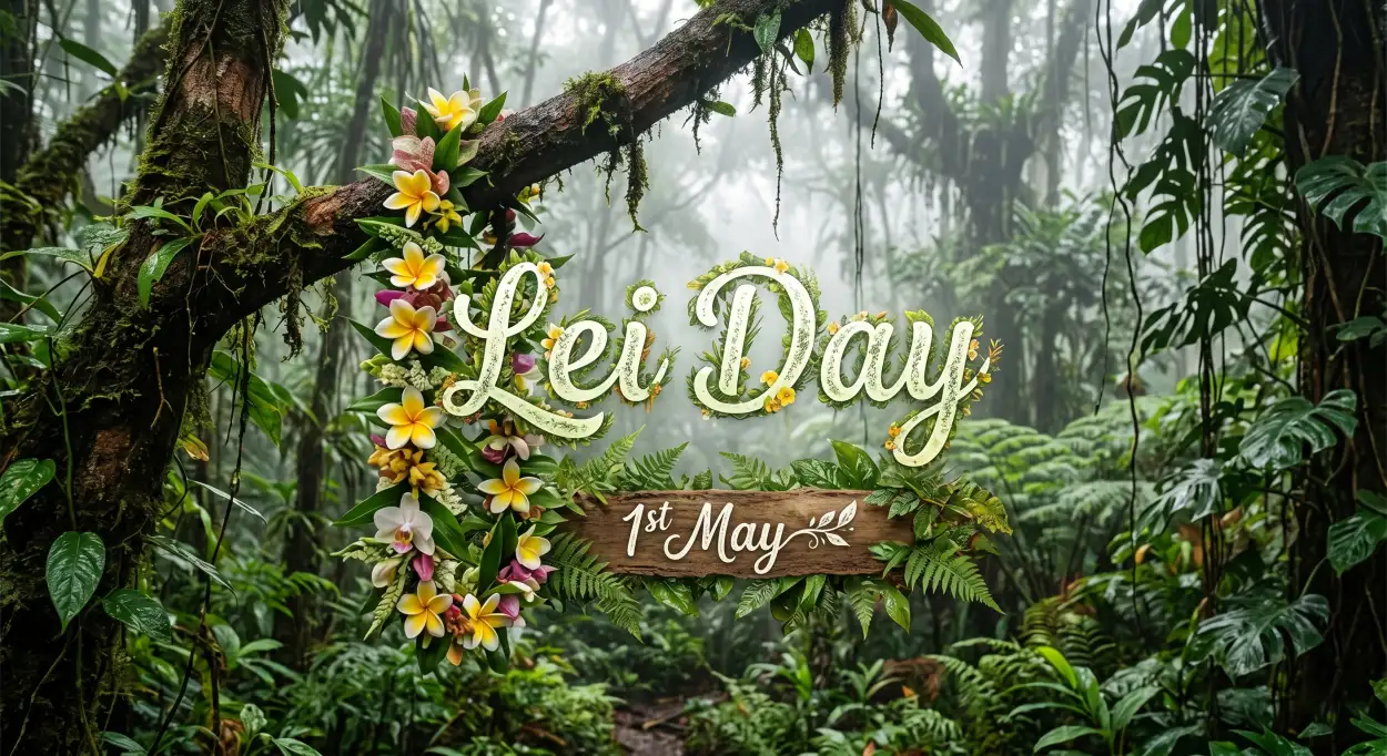 Free Download Lei Day 2026 Creative Social Post - High Quality Lei Day 2026 Image