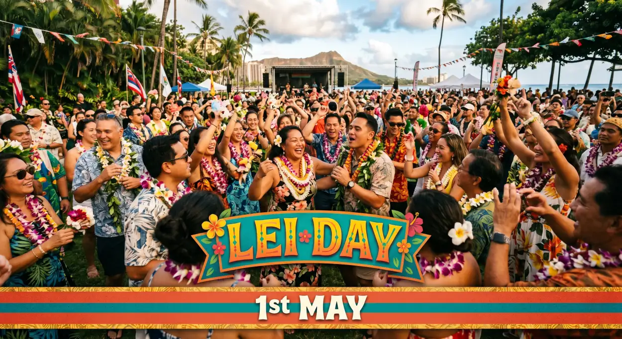 Free Download Lei Day 2026 Festival Poster Hd - High Quality Lei Day 2026 Image