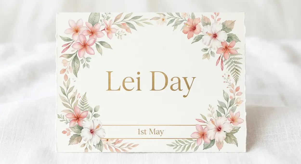 Free Download Lei Day 2026 Floral Pattern Background - High Quality Lei Day 2026 Background Image