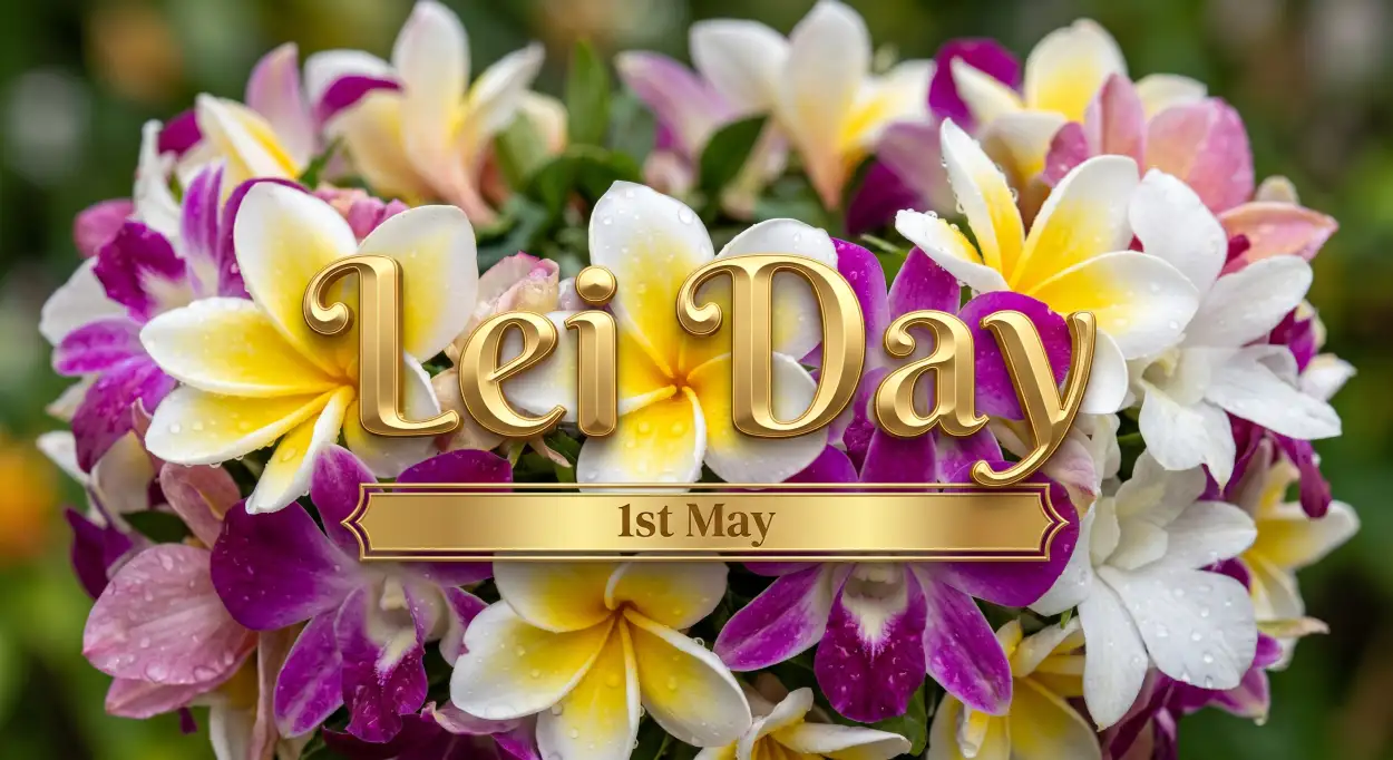 Free Download Lei Day 2026 Flower Frame Png - High Quality Lei Day 2026 Transparent PNG