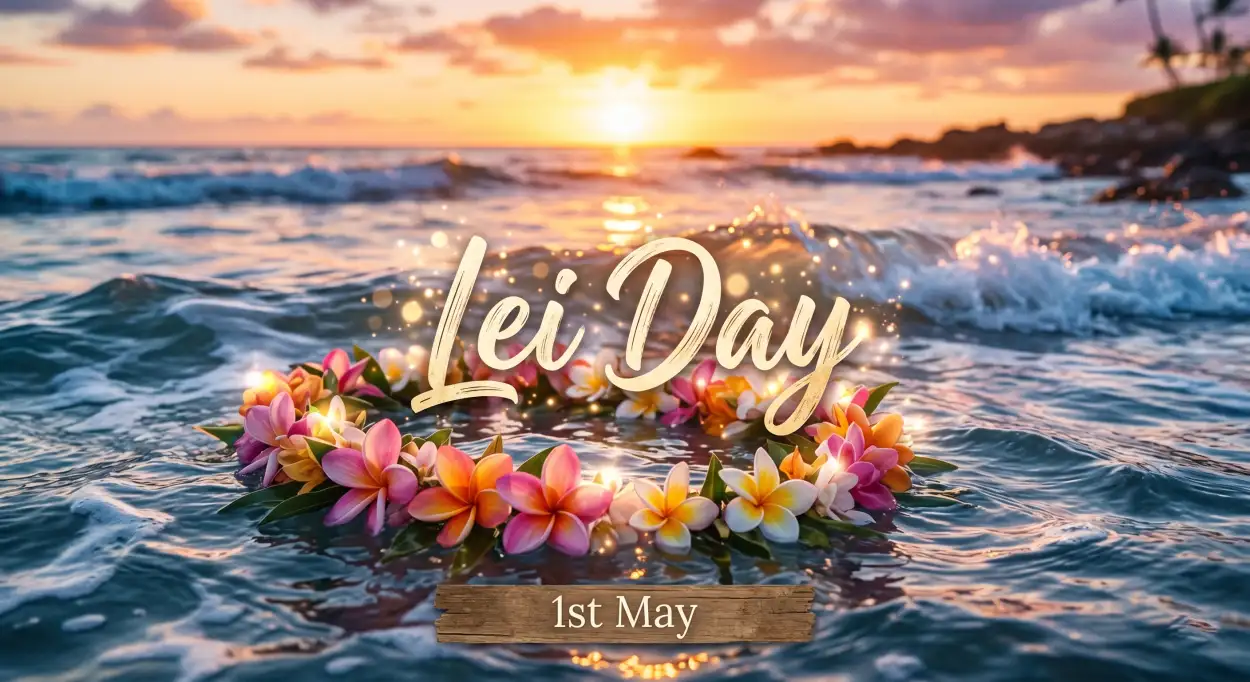 Free Download Lei Day 2026 Greeting Quotes Images - High Quality Lei Day 2026 Image