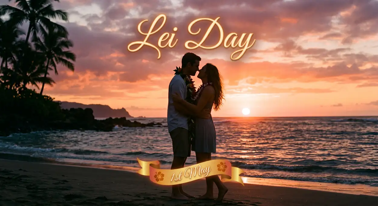 Free Download Lei Day 2026 Minimalist Poster Design - High Quality Lei Day 2026 Image