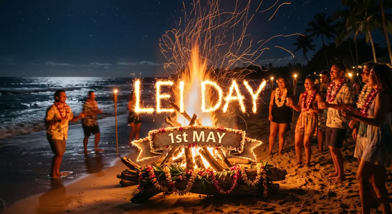 Free Download Lei Day 2026 Youtube Thumbnail Ideas - High Quality Lei Day 2026 Background Image