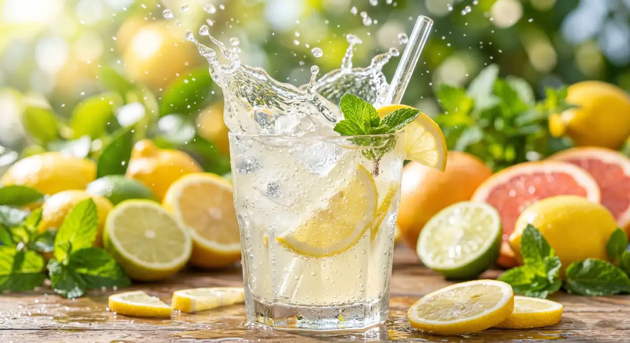 Free Download Lemon Juice With Ice Background Image - High Quality Lemon Juice Background Background Image