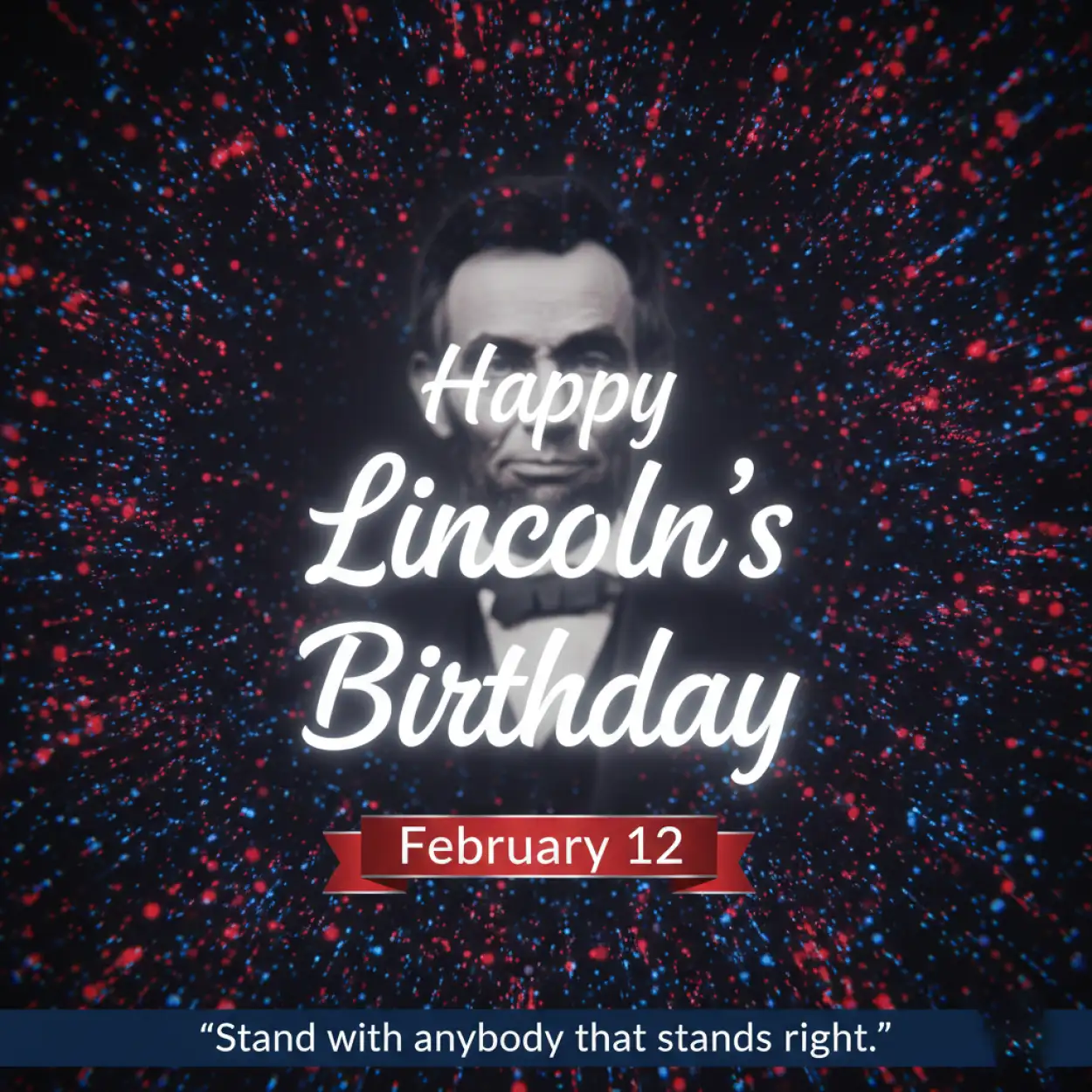 Free Download Lincolns Birthday Instagram Story Template - High Quality Happy Lincolns Birthday Background