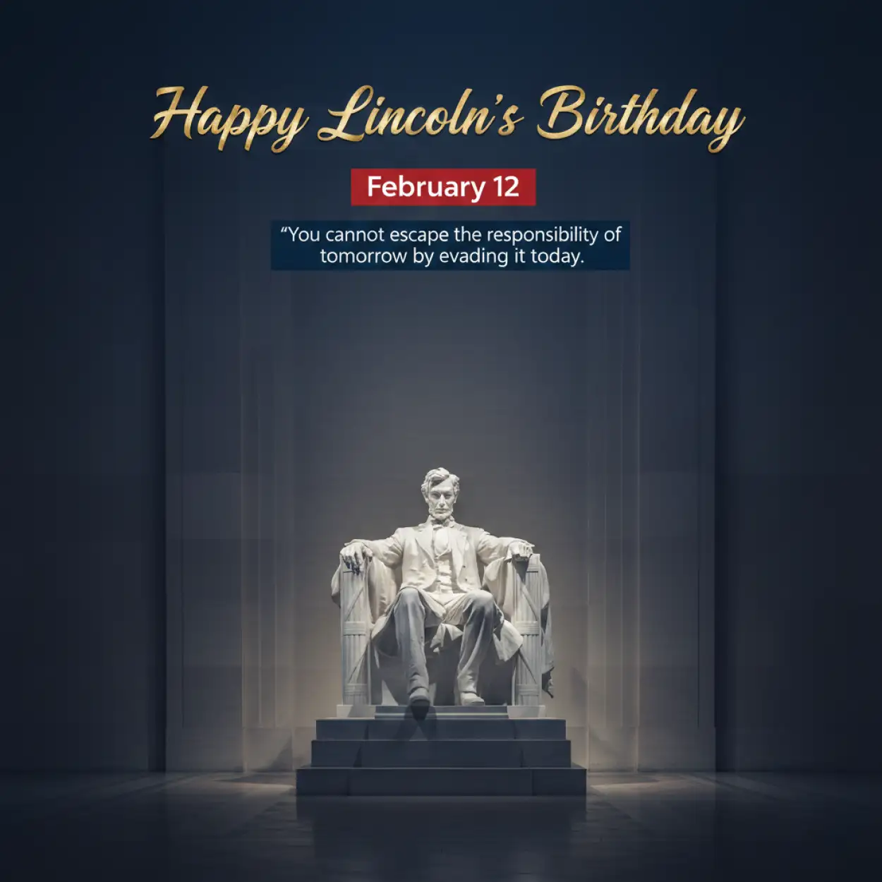 Free Download Lincolns Birthday National Hero Tribute - High Quality Happy Lincolns Birthday Background
