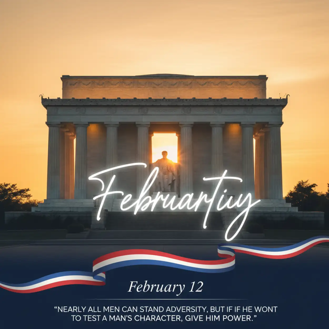 Free Download Lincolns Birthday National Remembrance Day - High Quality Happy Lincolns Birthday Background