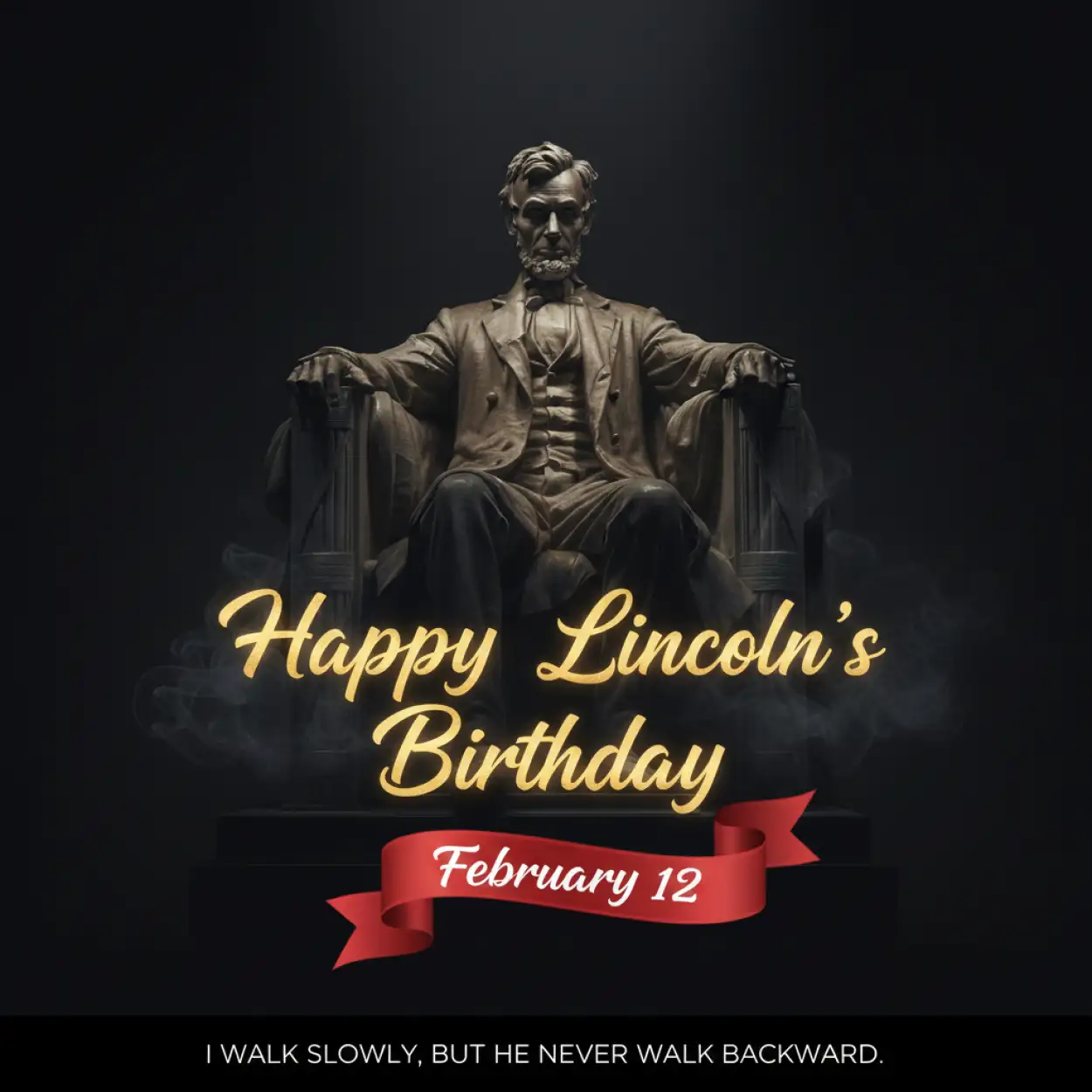 Free Download Lincolns Birthday Social Media Post - High Quality Happy Lincolns Birthday Background