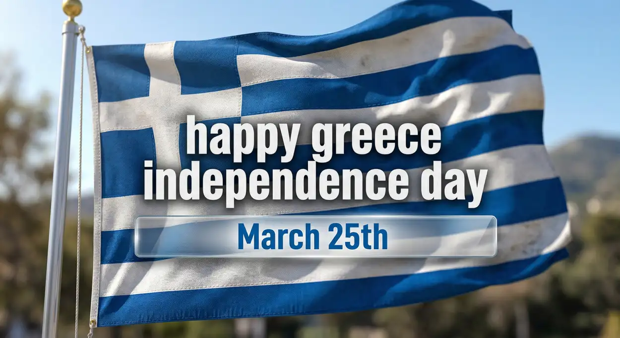 Free Download Linkedin Post Greece Independence Day - High Quality Happy Greece Independence Day 2026 Image