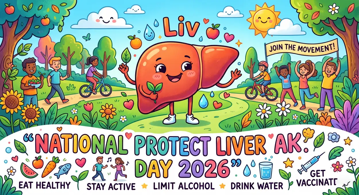 Free Download Liver Awareness Slogan Ideas - High Quality National Protect Liver Day 2026 Image