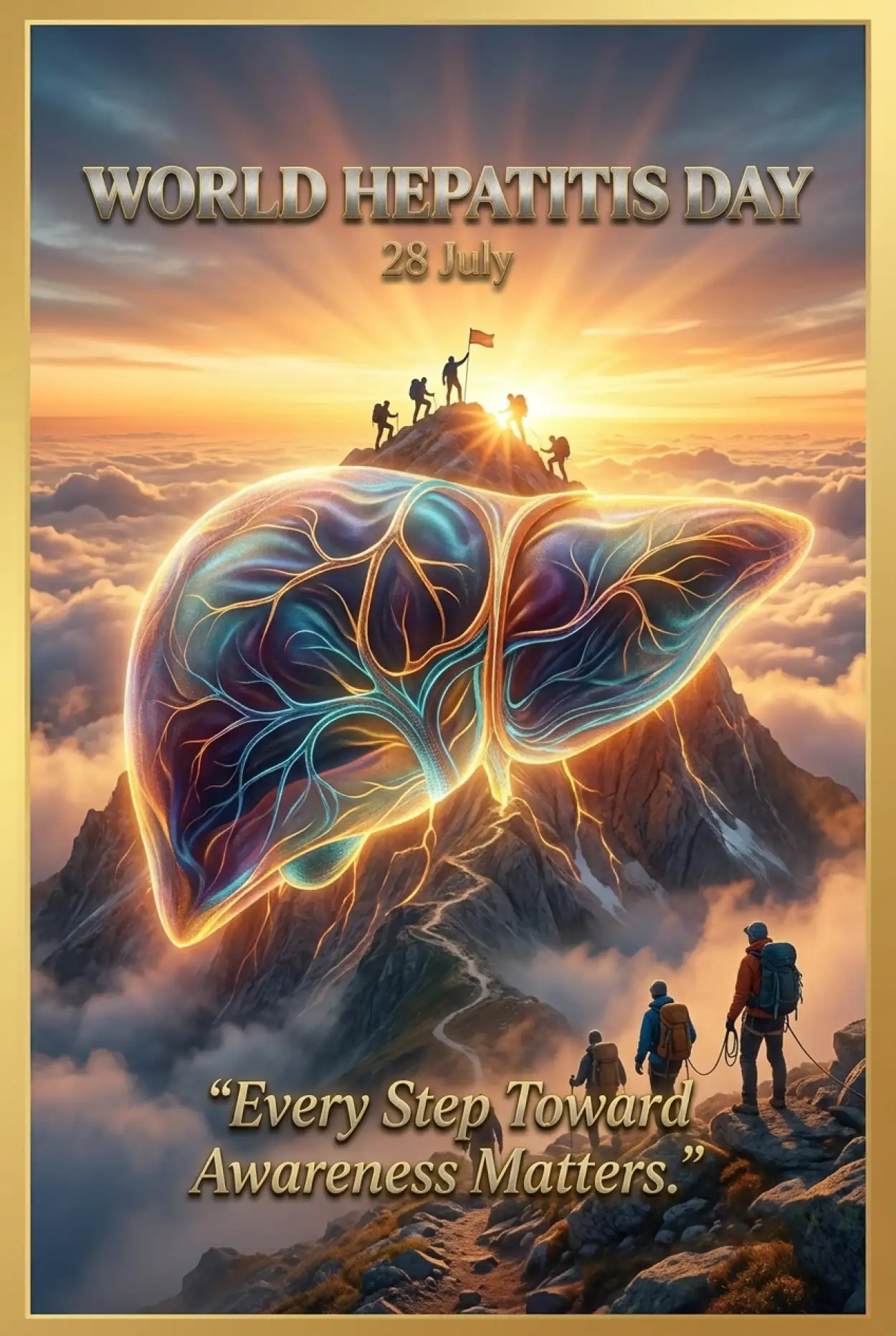 Free Download Liver Disease Awareness Poster - High Quality World Hepatitis Day 2026 Image