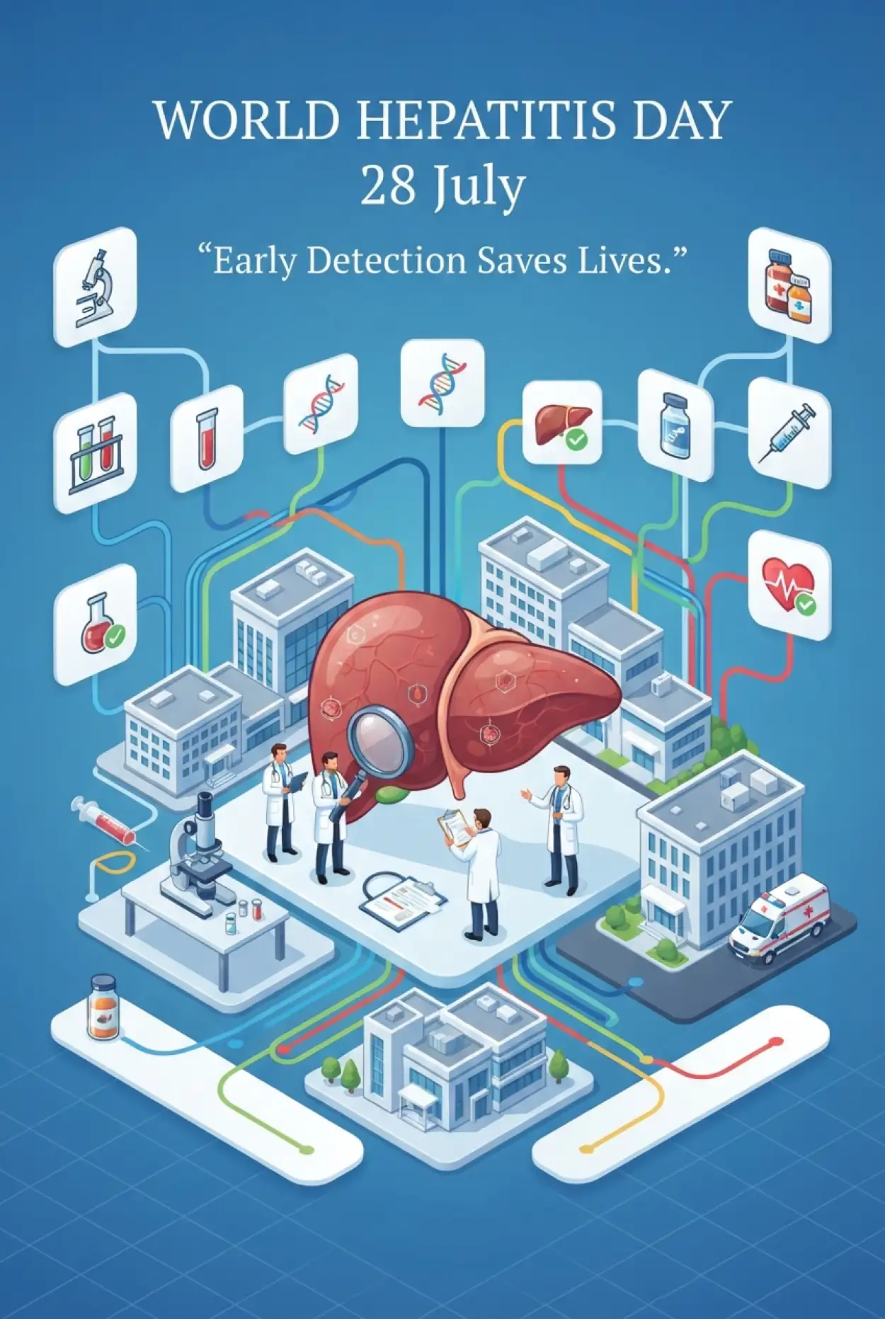 Free Download Liver Protection Awareness Poster - High Quality World Hepatitis Day 2026 Image