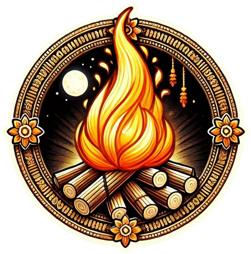 Free Download Lohri Bonfire Png For Personalized Greeting Templates - High Quality Lohri Bonfire Png PNG Image