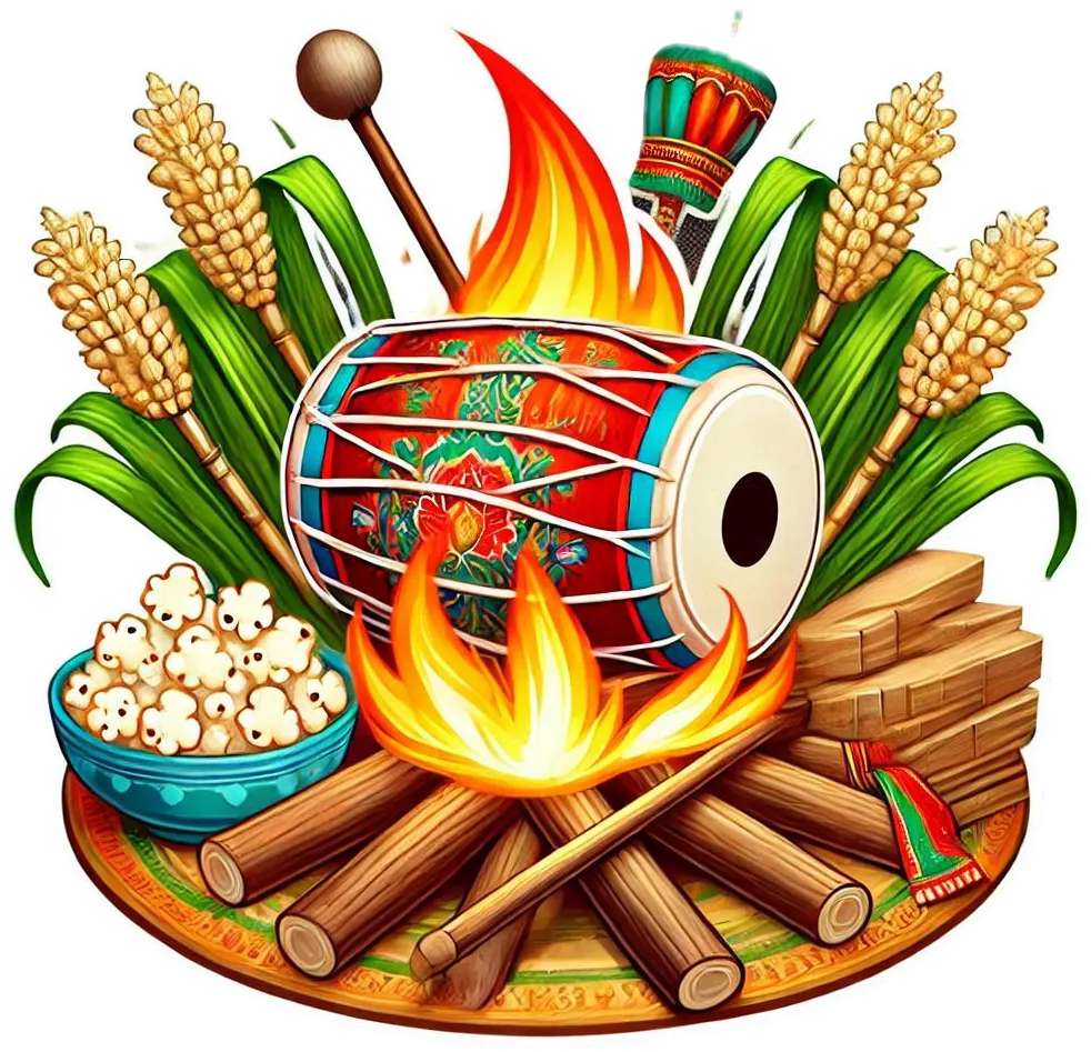 Lohri Bonfire Png With Colorful Flames - Royalty Free Lohri Bonfire Png Image | Pngmagic Free Download Lohri Bonfire Png With Colorful Flames - High Quality Lohri Bonfire Png PNG Image