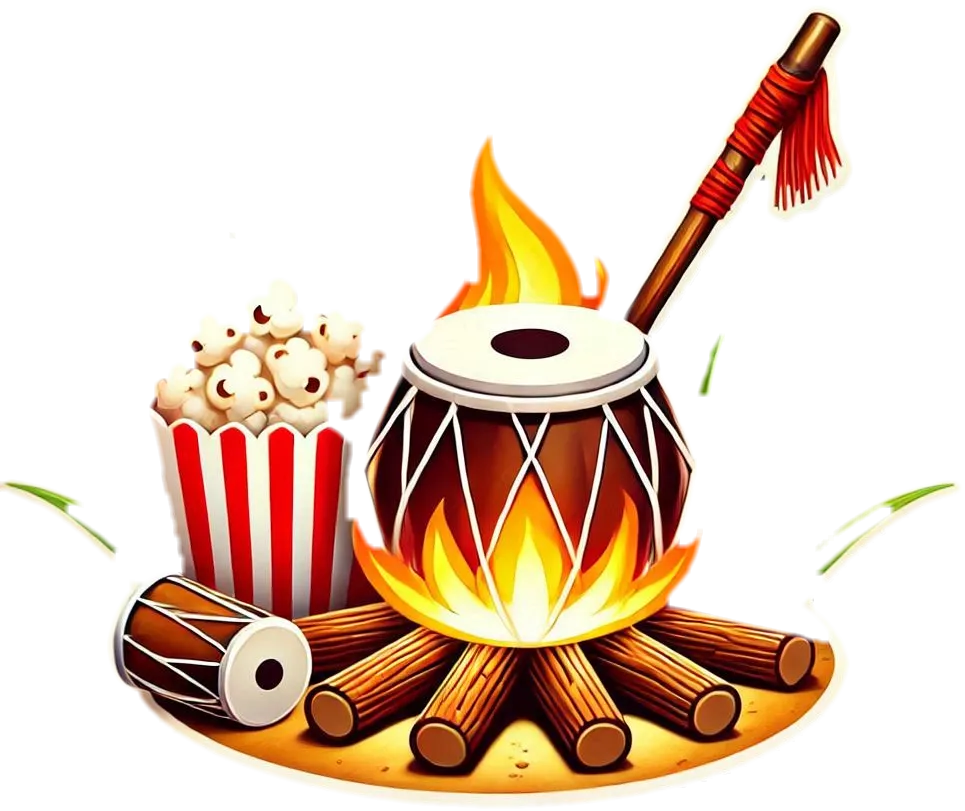 Lohri Bonfire Png With Dhol And Bhangra Dancers - Royalty Free Lohri Bonfire Png Image | Pngmagic Free Download Lohri Bonfire Png With Dhol And Bhangra Dancers - High Quality Lohri Bonfire Png PNG Image