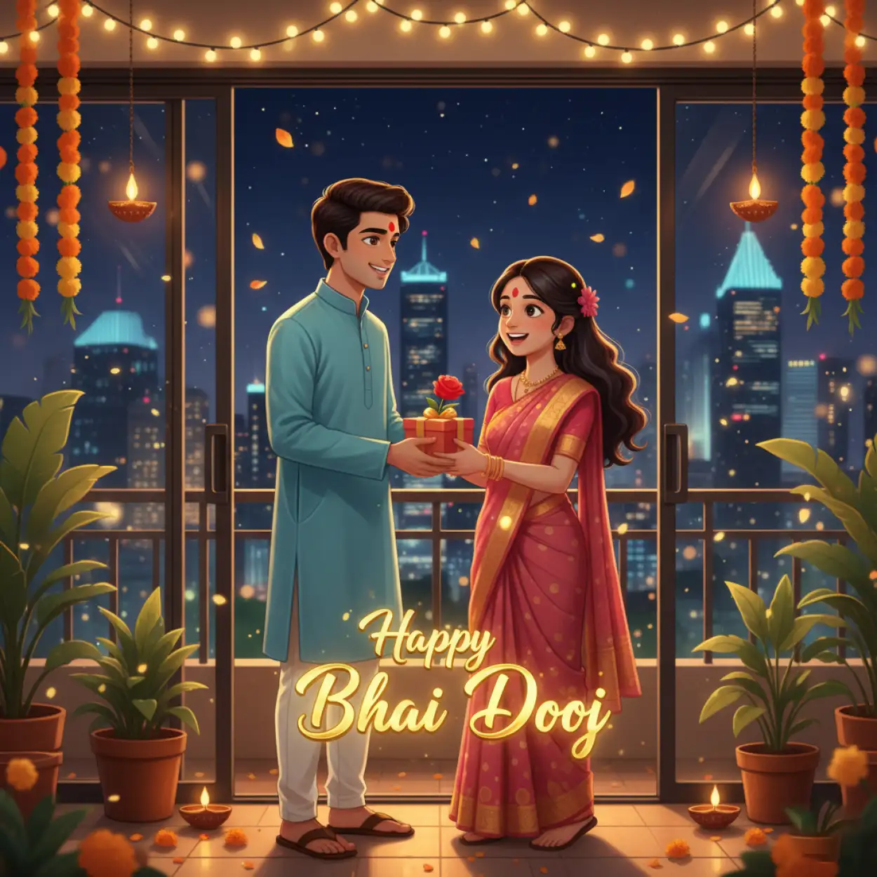 Free Download Long Paragraph Happy Bhai Dooj 2025 Wishes For Brother - High Quality Happy Bhai Dooj 2025 Wishes Background