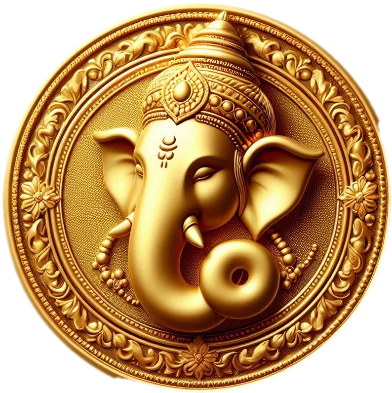 Lord Ganesha Gold Coin Png For Diwali Graphics - Royalty Free Ganesh Gold Coin Image | Pngmagic Free Download Lord Ganesha Gold Coin Png For Diwali Graphics - High Quality Ganesh Gold Coin PNG Image