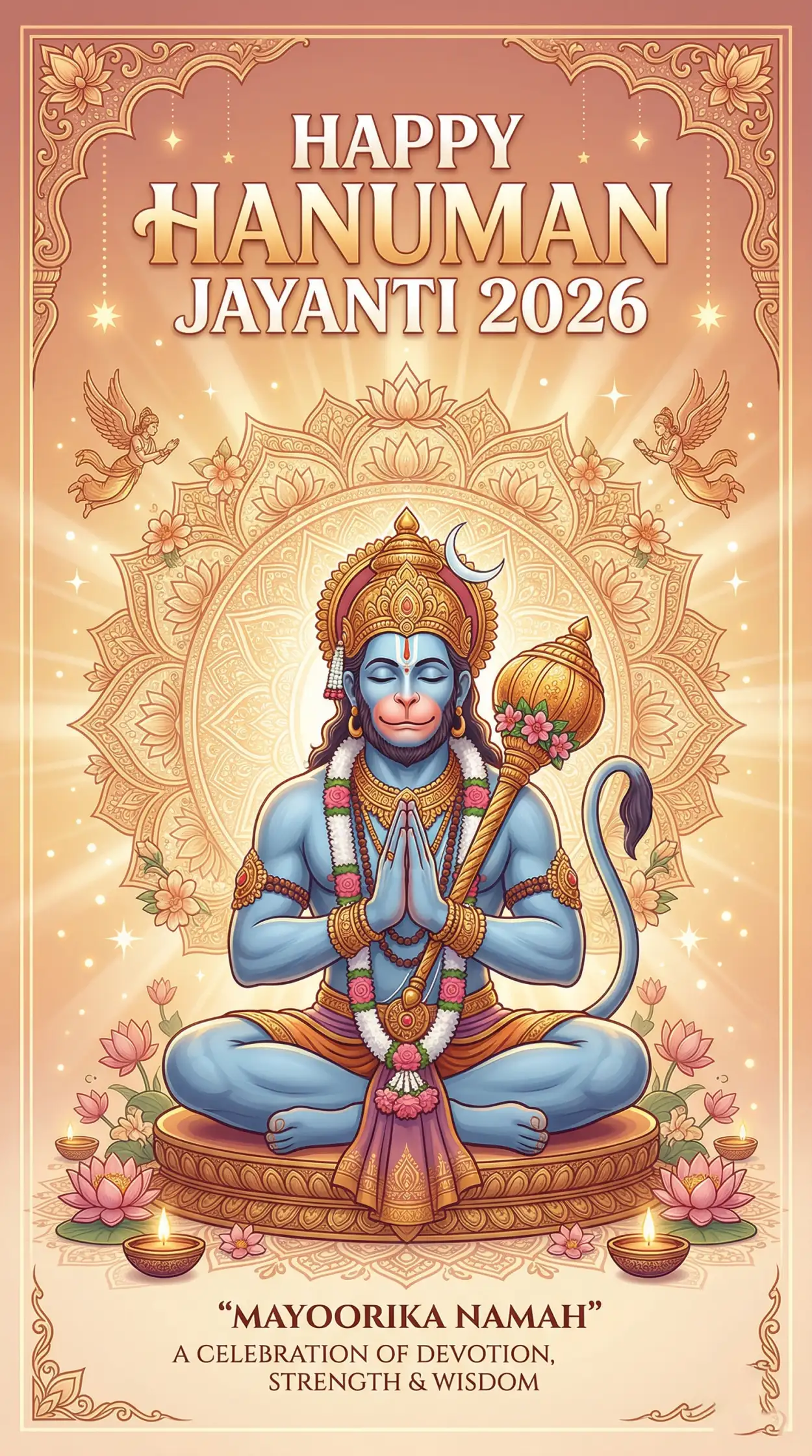 Free Download Lord Hanuman Png Hd Transparent - High Quality Happy Hanuman Jayanti 2026 Transparent PNG