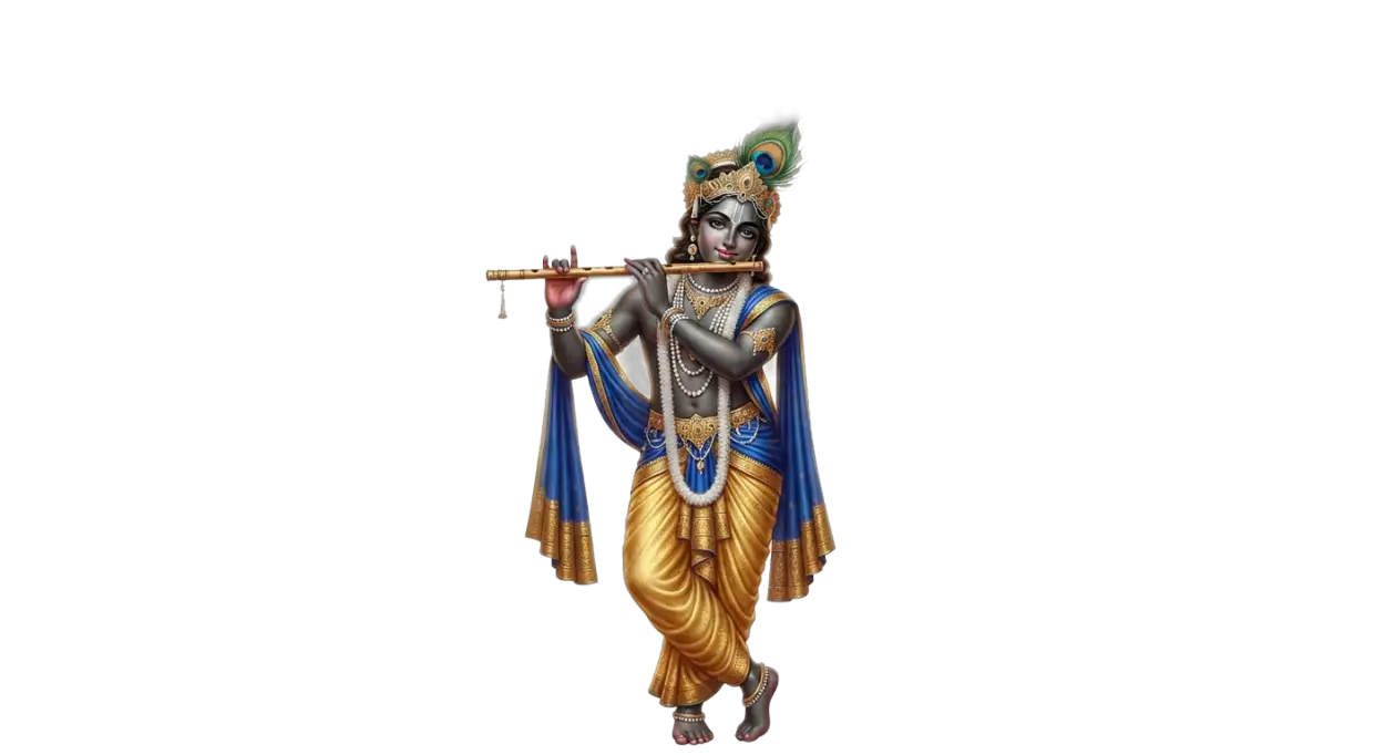 Free Download Lord Krishna Standing Png Transparent Background 2026 - High Quality Krishna Janmashtami Png 2026 Transparent PNG