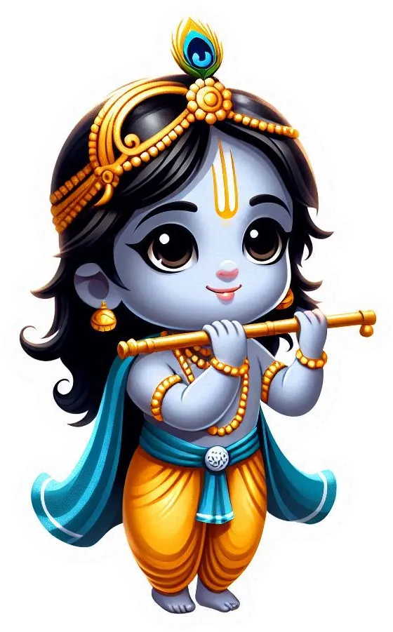 Lord Krishna With Flute Png Image For Spiritual Projects - Royalty Free Lord Krishna PNG Image | Pngmagic Free Download Lord Krishna With Flute Png Image For Spiritual Projects - High Quality Lord Krishna PNG PNG Image