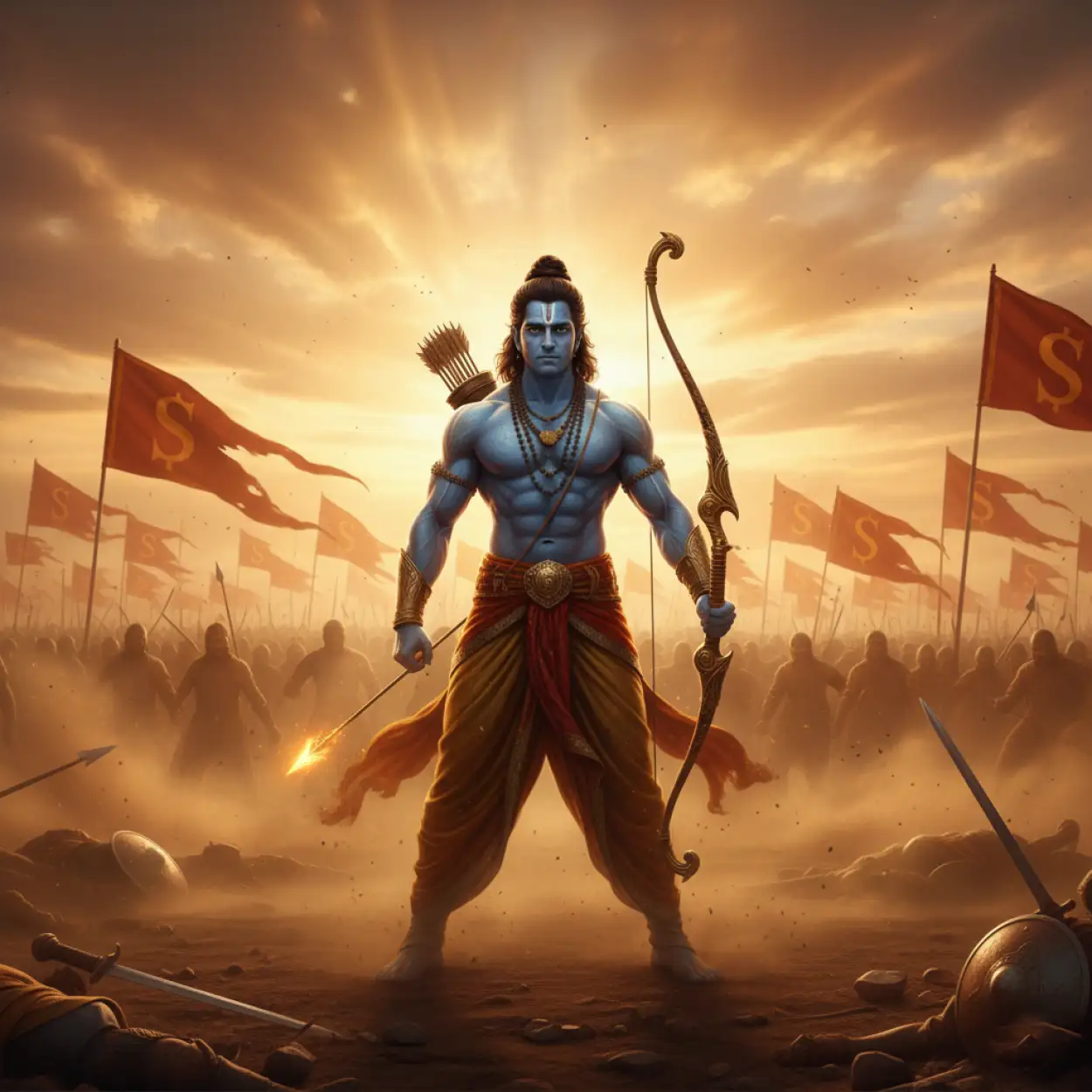 Free Download Lord Rama River Ghat Background Hd - High Quality Rama Background Background Image