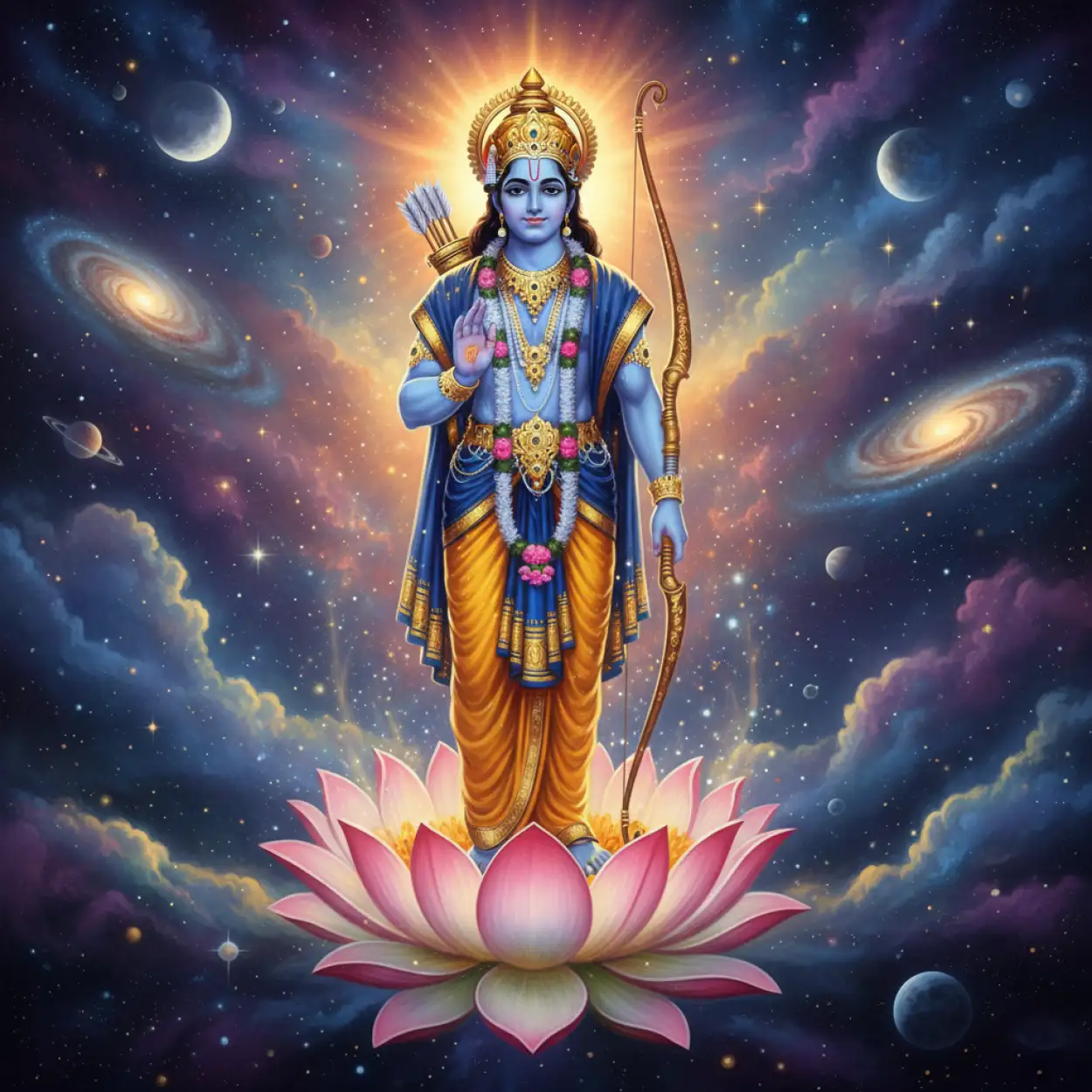 Free Download Lord Rama Standing Pose Background Hd - High Quality Rama Background Background