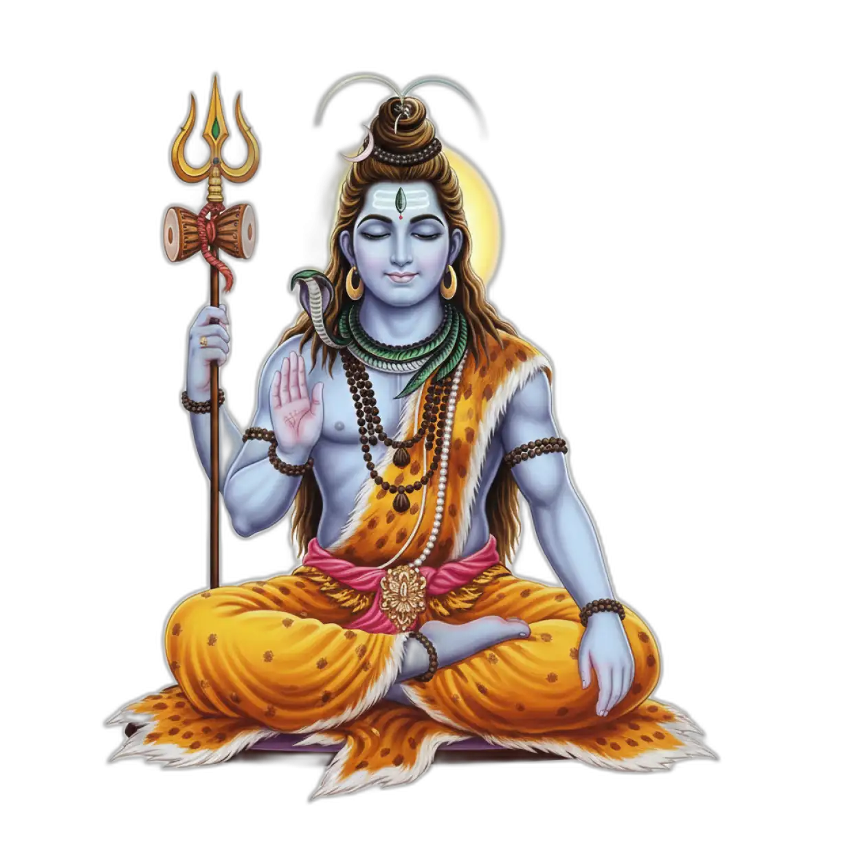 Free Download Lord Shiva Illustration Png - High Quality Lord Shiva Png PNG Image