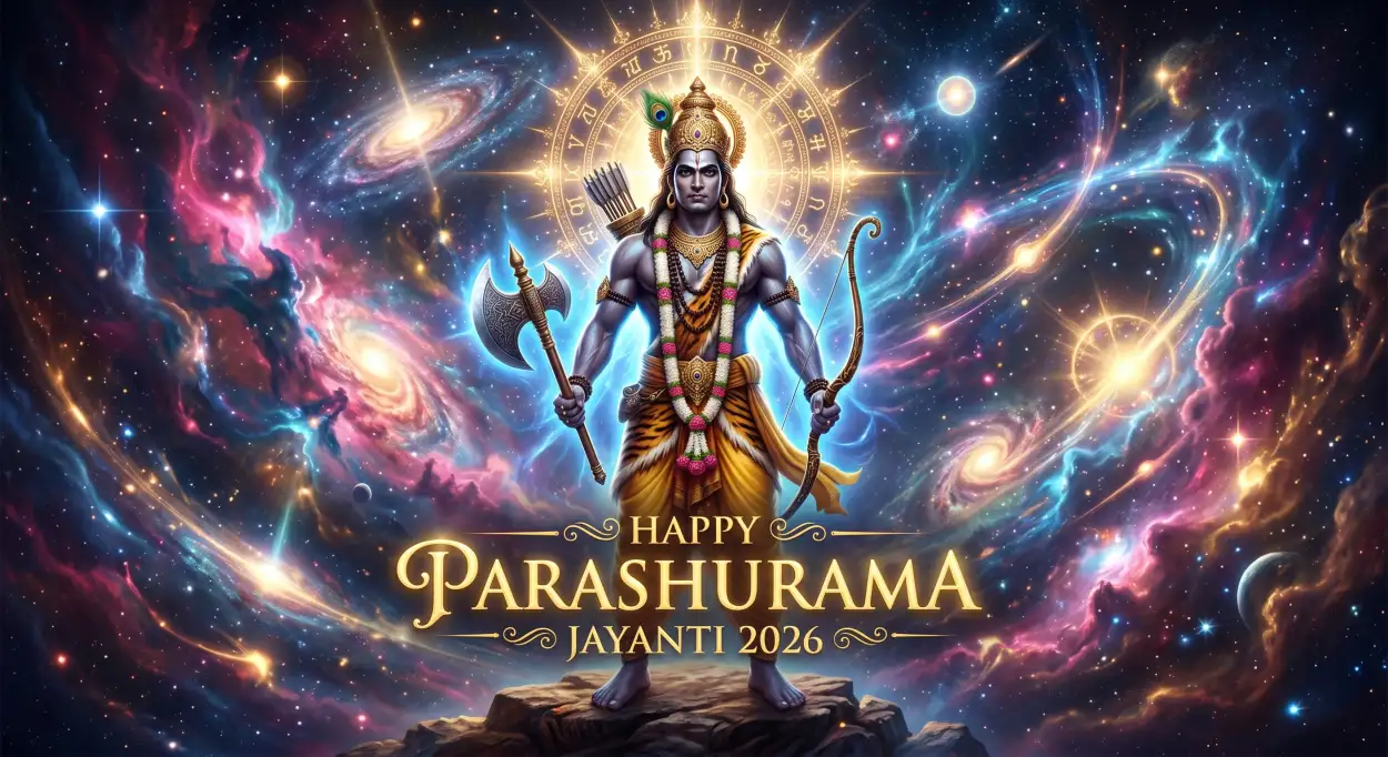 Free Download Lord Vishnu Avatar Parashurama Wishes 2026 - High Quality Happy Parashurama Jayanti Wishes 2026 Image
