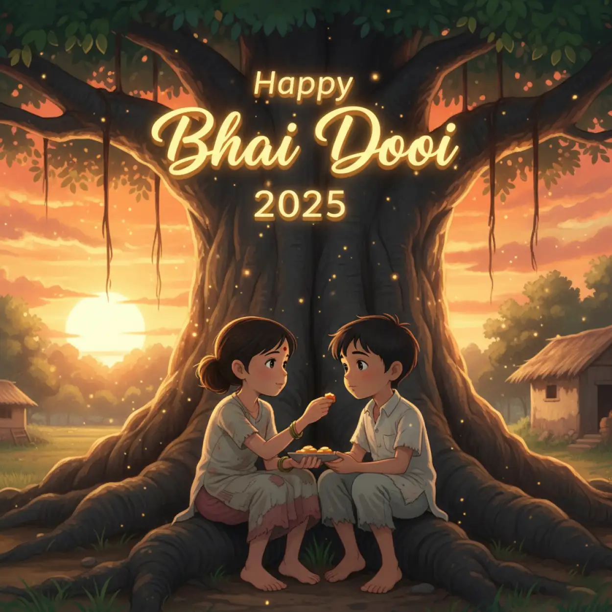 Free Download Lovely Happy Bhai Dooj 2025 Wishes For Whatsapp Status - High Quality Happy Bhai Dooj 2025 Wishes Image