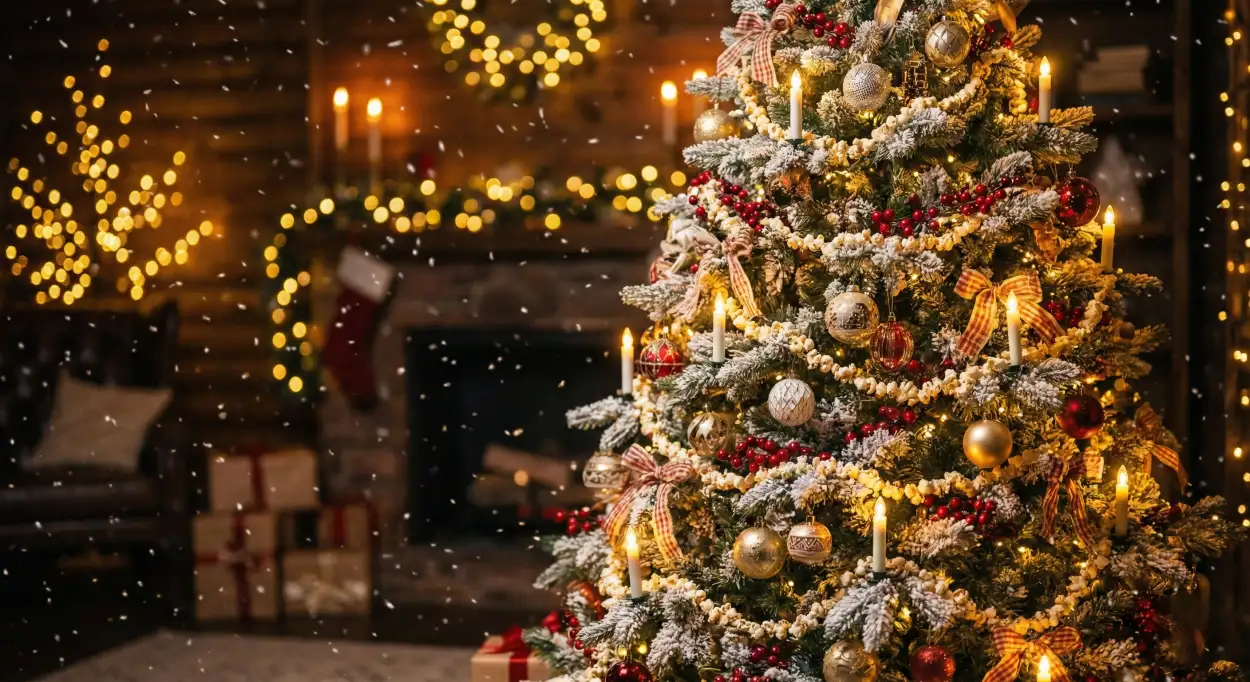 Free Download Luxury Christmas Background Golden - High Quality Christmas Background Background