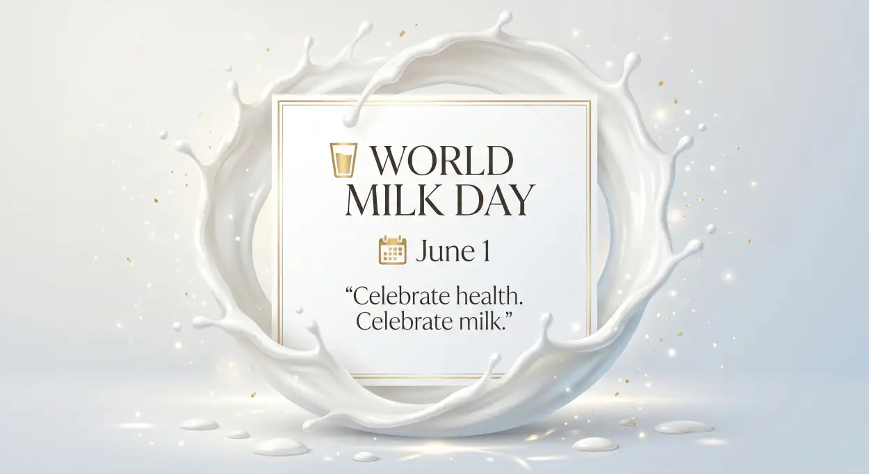 Free Download Luxury World Milk Day Poster Template - High Quality World Milk Day Poster Image