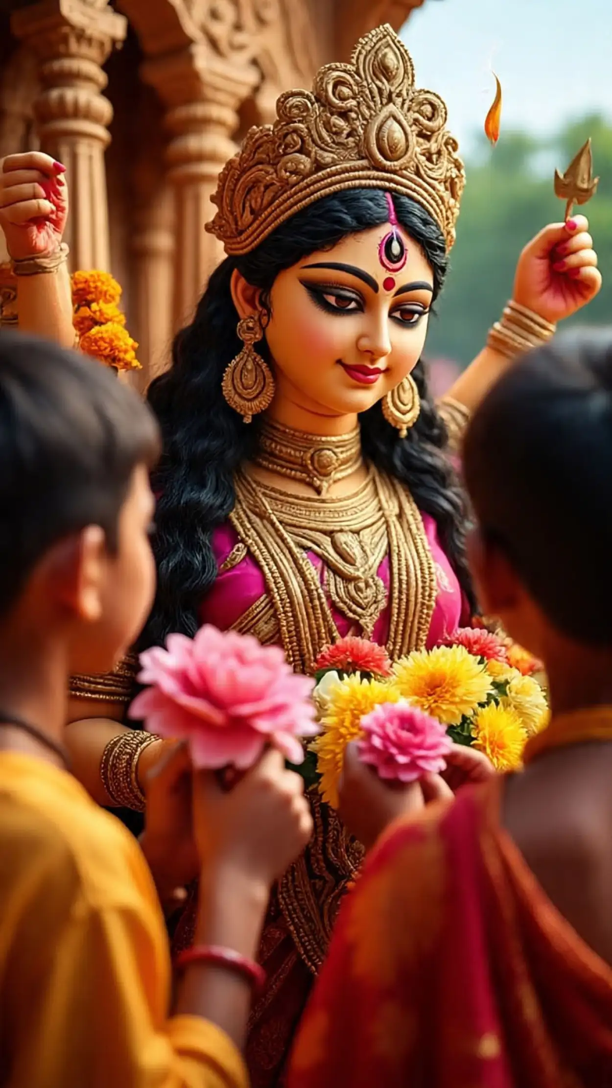 Maa Durga Photo Without Ornaments Simple Look - Royalty Free Maa Durga Photo Image | Pngmagic Free Download Maa Durga Photo Without Ornaments Simple Look - High Quality Maa Durga Photo Background