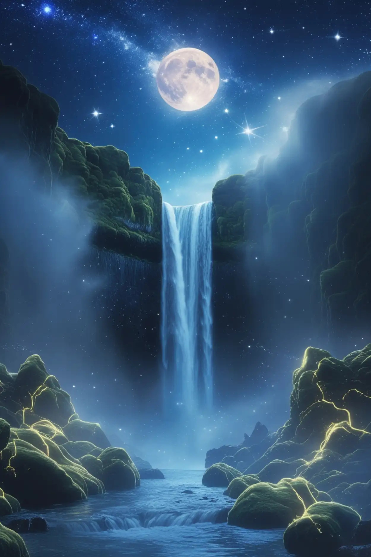 Magical Waterfall Background For Fantasy Edits - Royalty Free Waterfall Background Image | Pngmagic Free Download Magical Waterfall Background For Fantasy Edits - High Quality Waterfall Background Background