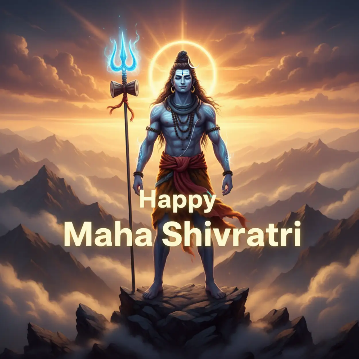 Free Download Maha Shivratri Wishes With Lord Shiva Image - High Quality Maha Shivratri Wishes Image