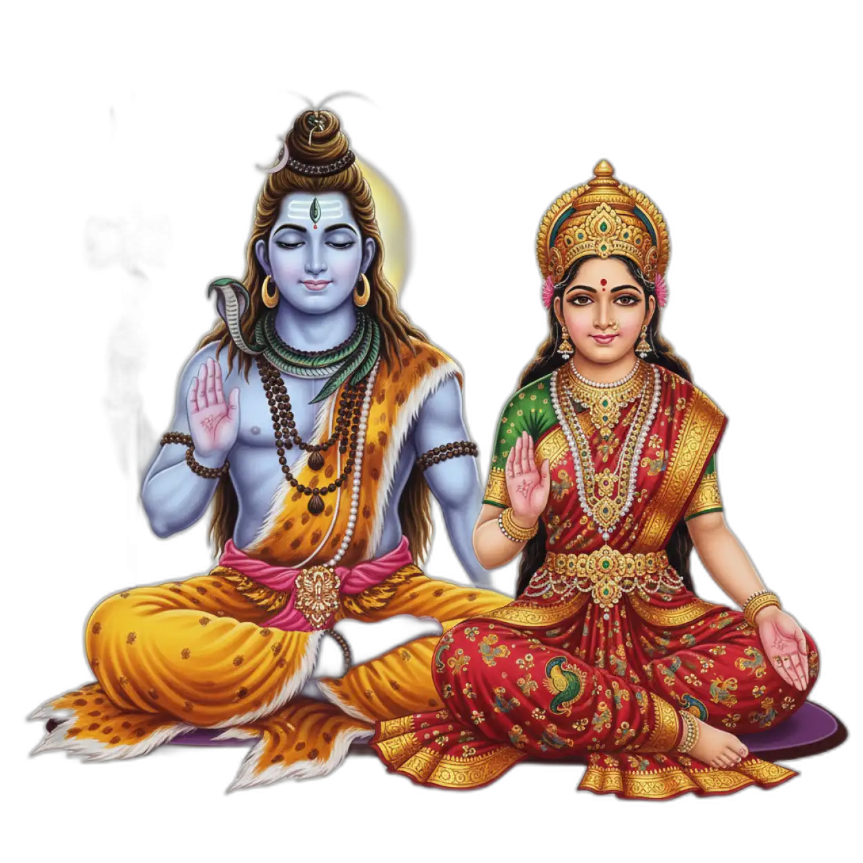 Free Download Mahadev Png Spiritual Art - High Quality Lord Shiva Png PNG Image