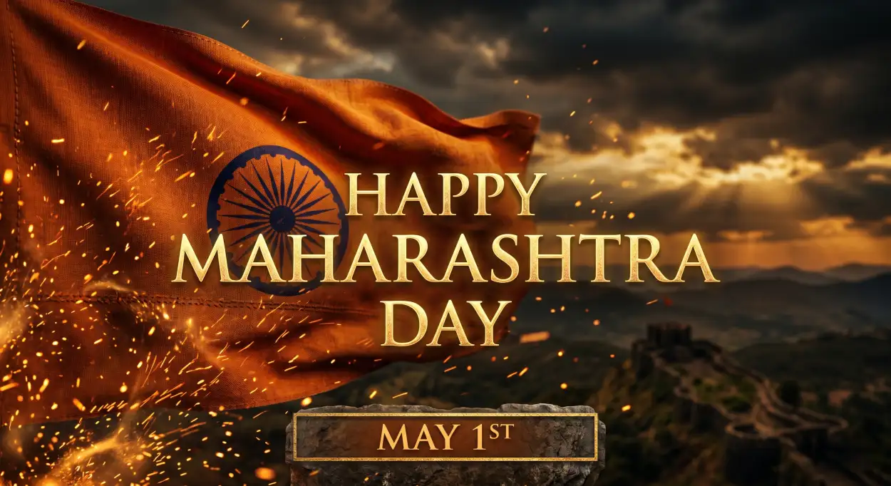 Free Download Maharashtra Day 2026 Cinematic Wallpaper Hd - High Quality Happy Maharashtra Day 2026 Image