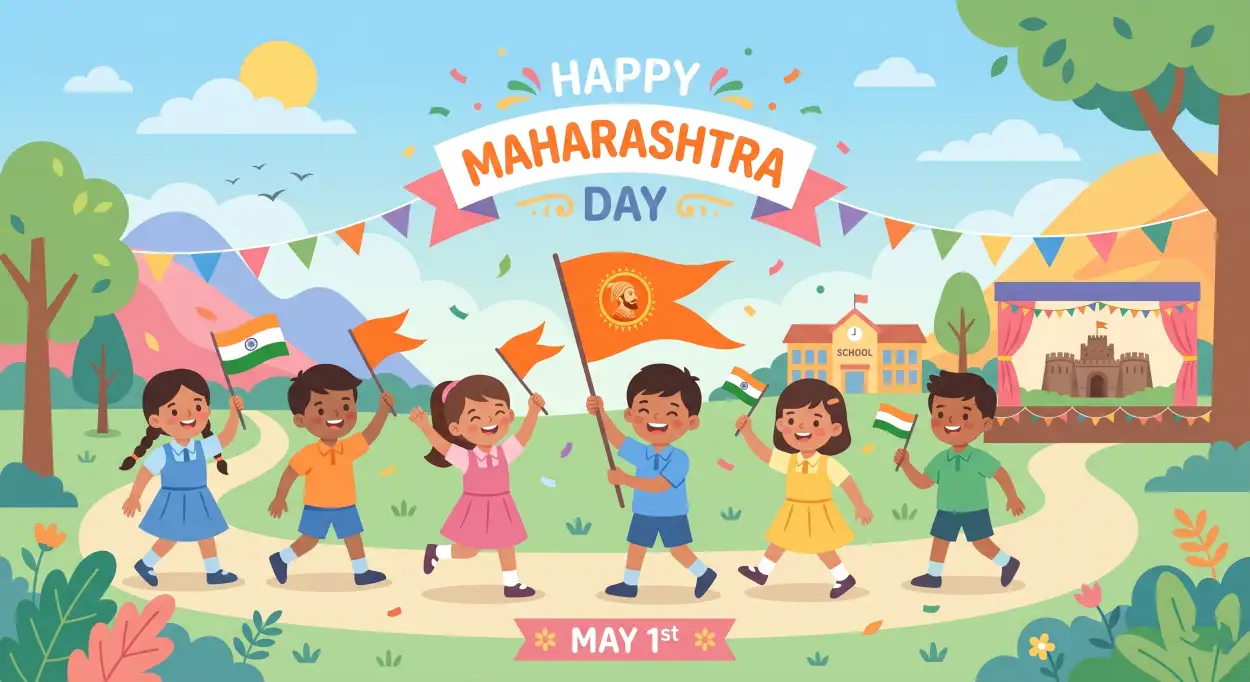 Free Download Maharashtra Day 2026 New Wishes Images Hd Download - High Quality Happy Maharashtra Day 2026 Image