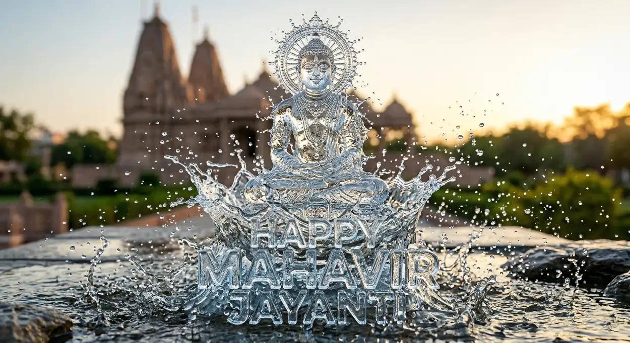 Free Download Mahavir Jayanti 2026 3d Lord Mahavir Digital Art - High Quality Happy Mahavir Jayanti 2026 Image
