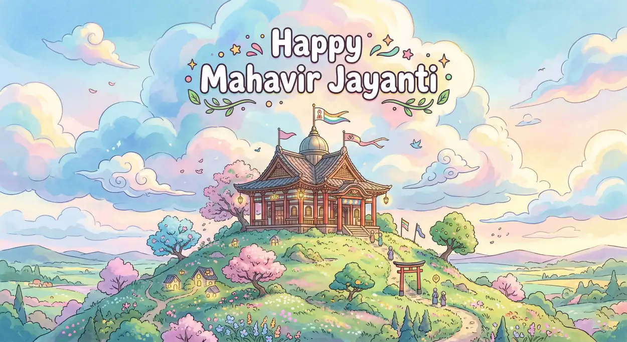 Free Download Mahavir Jayanti 2026 Community Banner - High Quality Happy Mahavir Jayanti 2026 Image