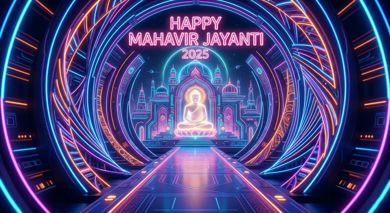 Free Download Mahavir Jayanti 2026 Digital Art - High Quality Happy Mahavir Jayanti 2026 Image