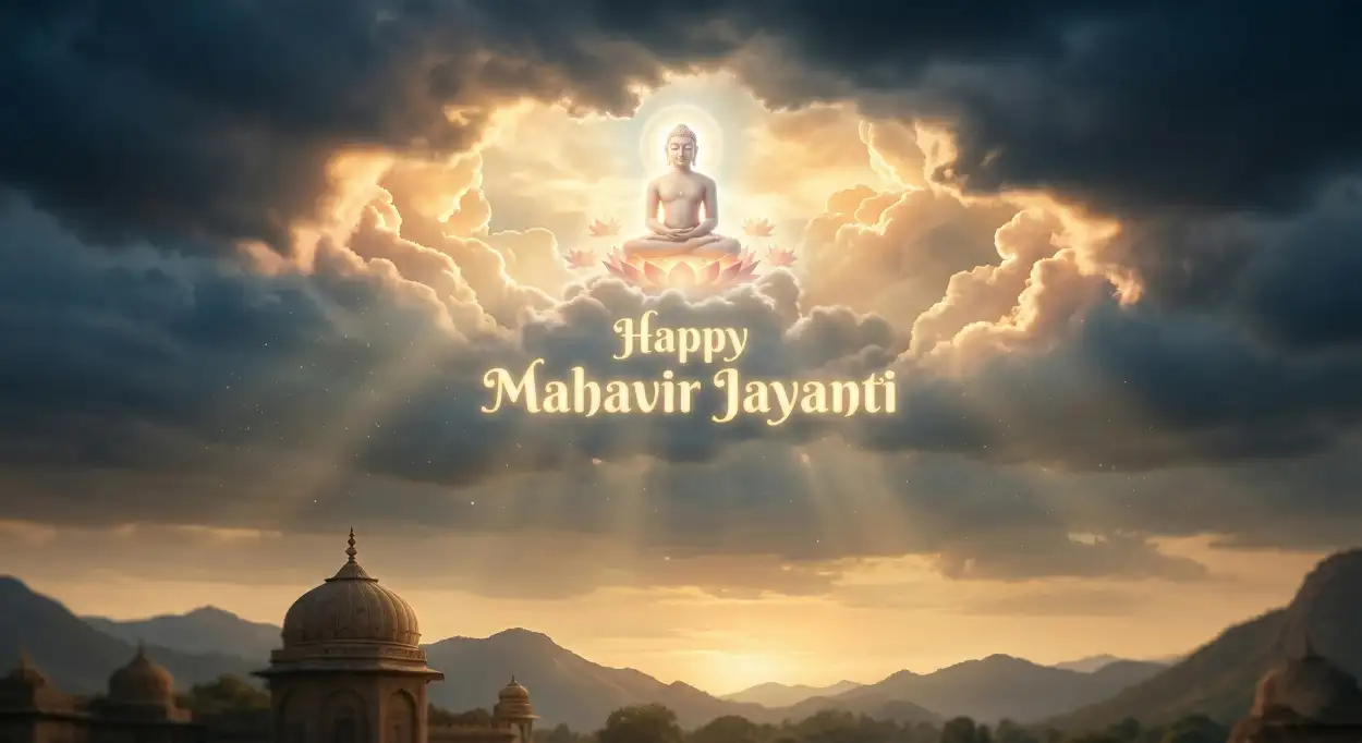Free Download Mahavir Jayanti 2026 Hd Png Download - High Quality Happy Mahavir Jayanti 2026 Transparent PNG