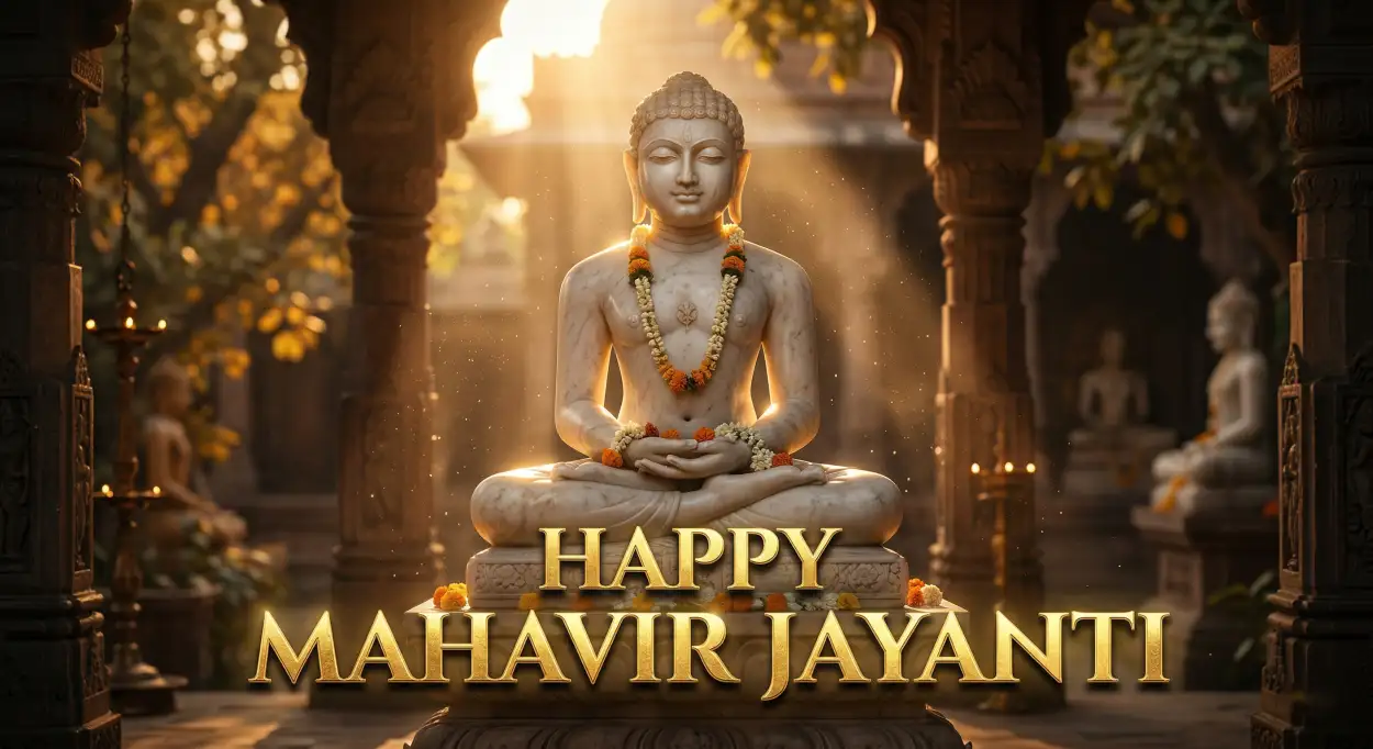 Free Download Mahavir Jayanti 2026 Hd Wallpaper Download For Mobile - High Quality Happy Mahavir Jayanti 2026 Image
