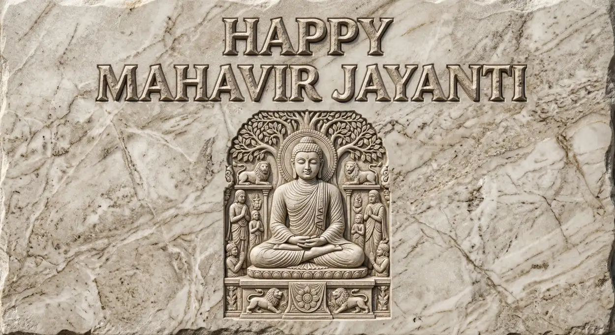 Free Download Mahavir Jayanti 2026 Jain Festival Images With Spiritual Quotes - High Quality Happy Mahavir Jayanti 2026 Image