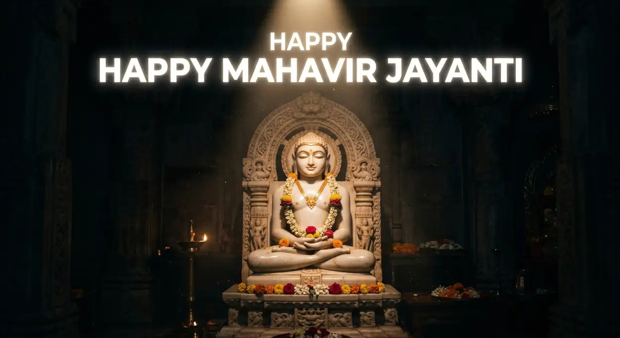 Free Download Mahavir Jayanti 2026 Latest Whatsapp Status Dp Images - High Quality Happy Mahavir Jayanti 2026 Image
