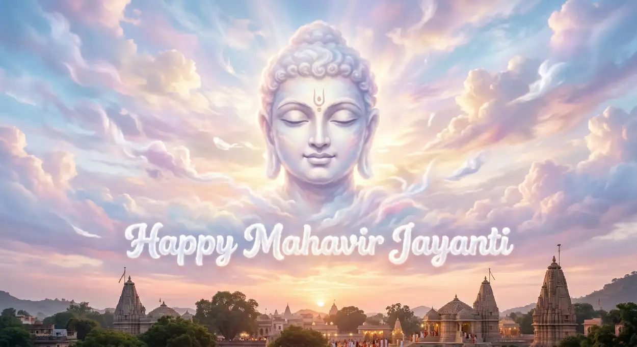 Free Download Mahavir Jayanti 2026 New Wallpaper Hd - High Quality Happy Mahavir Jayanti 2026 Image