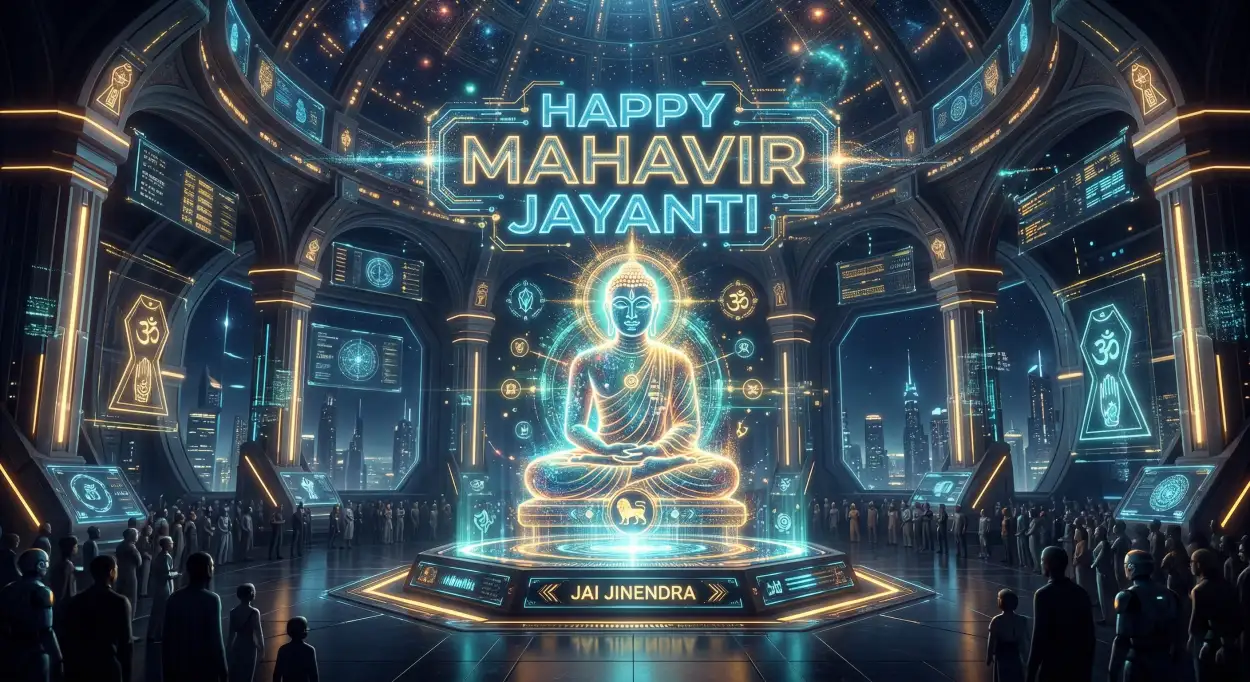 Free Download Mahavir Jayanti 2026 Reels Thumbnail Hd Design - High Quality Happy Mahavir Jayanti 2026 Background Image