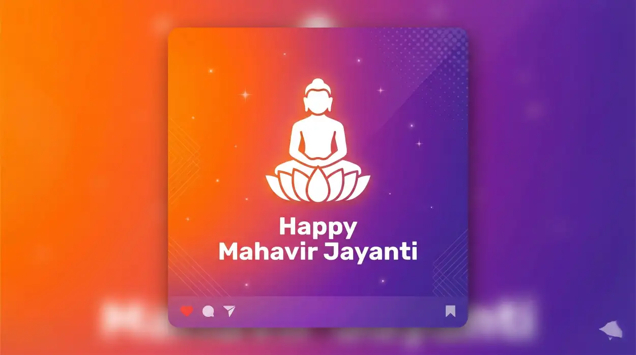 Free Download Mahavir Jayanti 2026 Whatsapp Dp - High Quality Happy Mahavir Jayanti 2026 Image